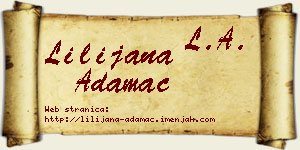 Lilijana Adamac vizit kartica
